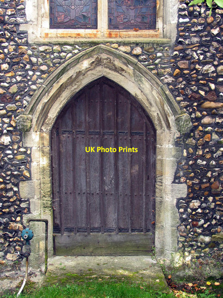 Photo 6"x4" St Mary, Panfield - West door Panfield c2007