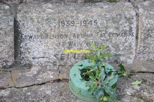 Photo 6"x4" Names on a War Memorial Sellack c2012