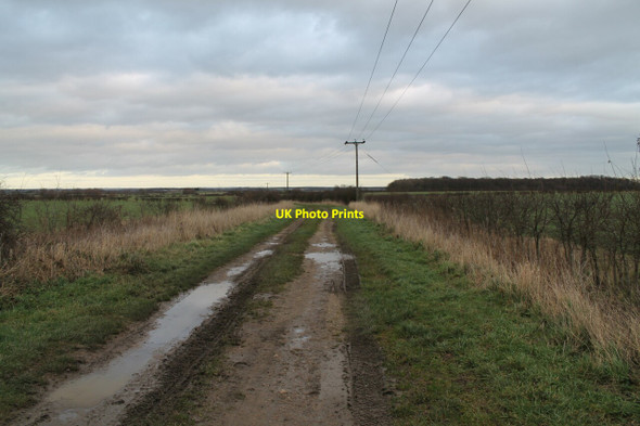 Photo 6"x4" Hall Lane becomes a track Low Barlings c2012