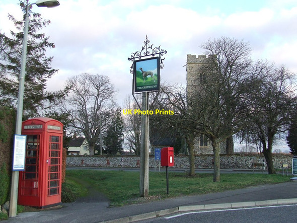 Photo 6"x4" Telephone Box Flempton c2012