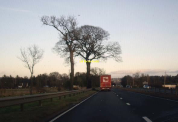 Photo 6"x4" On the A90 in a mild winter's gloaming Benvie c2012