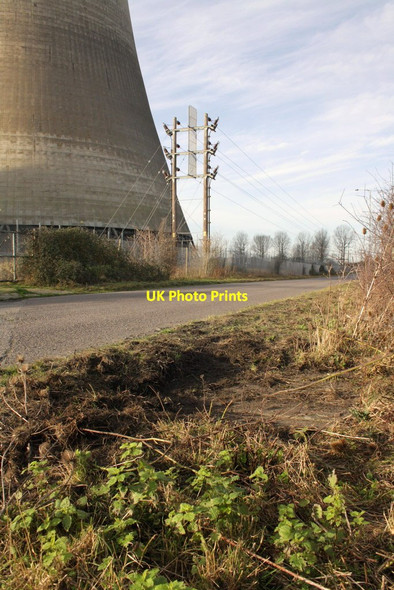 Photo 6"x4" Site of eastern benchmark at Didcot Power Station Appleford c2012