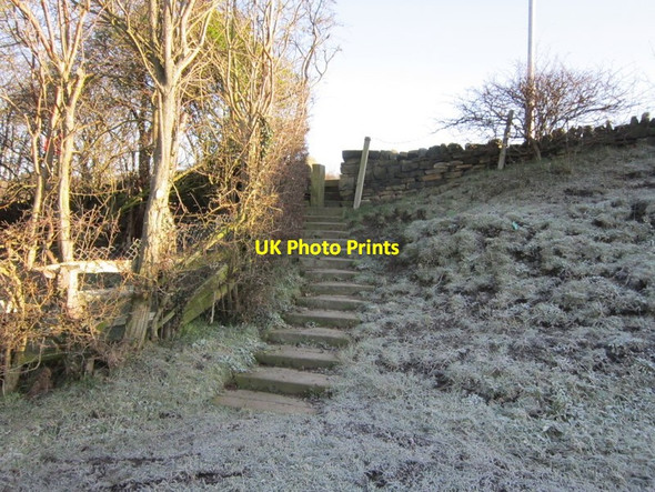 Photo 6"x4" The path joins Back Lane Pudsey\/SE2233 c2012