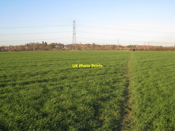 Photo 6"x4" Footpath to Carr Lane Upton\/SK7354 c2012