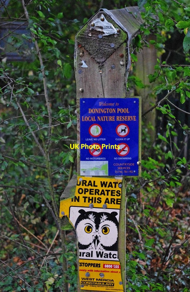 Photo 6"x4" Notices by Donington Pool, Donington Albrighton\/SJ8104 c2011