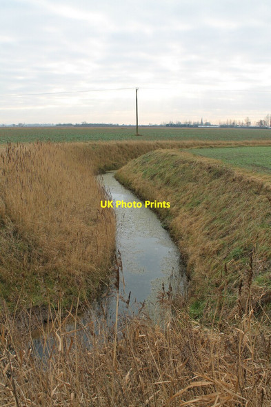 Photo 6"x4" Frozen Drain off Wykes Lane Church End\/TF2234 c2012