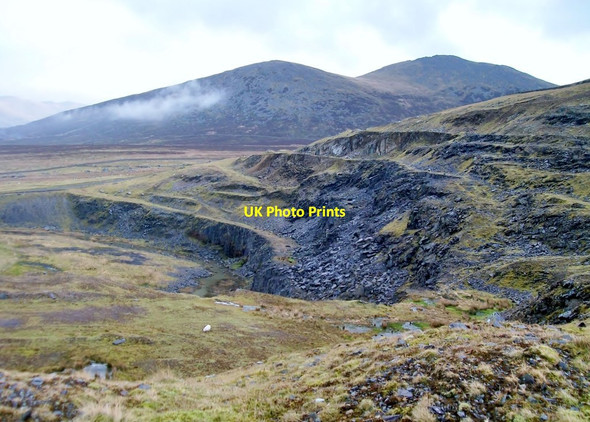 Photo 6"x4" Galleries at the disused Marchlyn Quarry Dinorwic c2011
