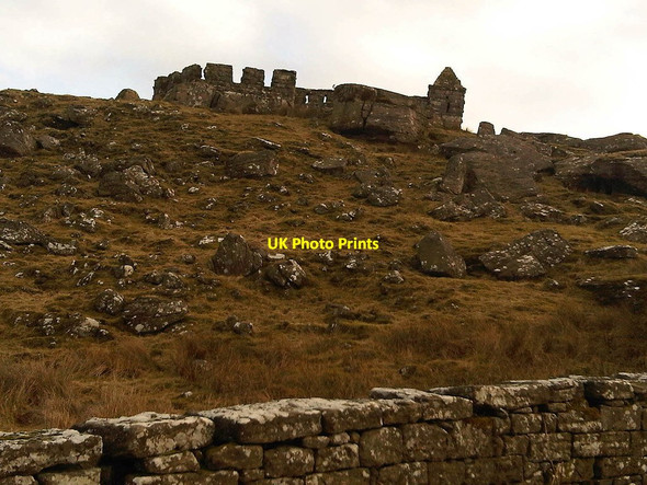 Photo 6"x4" Rothley Castle Ruins Scots' Gap c2011