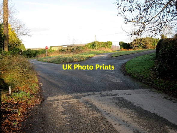 Photo 6"x4" Road Junction at Coolshanvogh Inistioge c2012