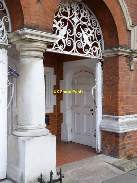 Photo 6"x4" St Michael and All Angels Parish Hall, entrance Chiswick c2012