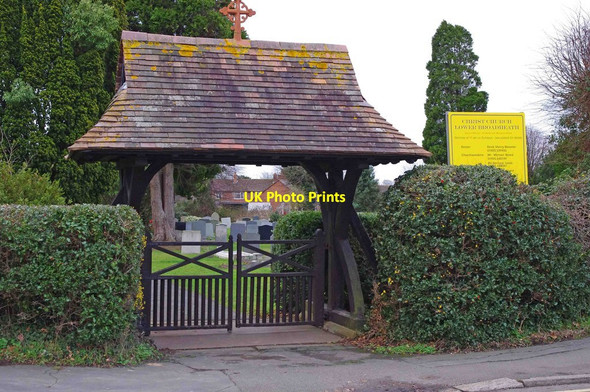 Photo 6"x4" Christ Church (3) - lychgate, Church Lane, Lower Broadheath Lower Broadheath c2011