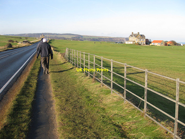 Photo 6"x4" Cleveland Way passing Whitby Golf Club Whitby\/NZ8910 c2012