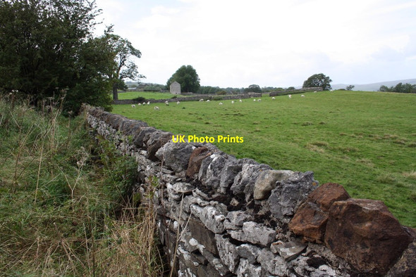 Photo 6"x4" Wall beside A684 at Holl Gate West Witton c2011