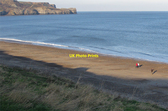 Photo 6"x4" Sandsend beach in January Sandsend\/NZ8612 c2012