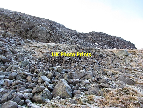 Photo 6"x4" Boulderfield, Meall Garbh Fasnacloich c2012