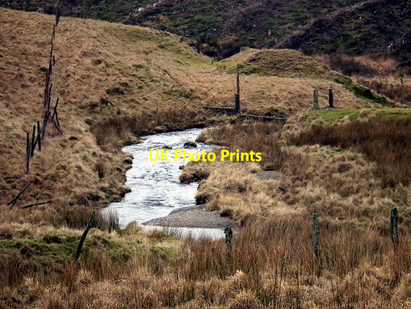 Photo 6"x4" Nant Rhuddlan flows towards Nant-y-moch Carn Owen c2012