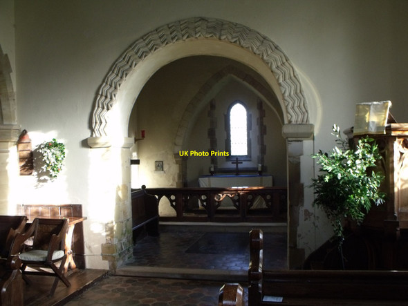 Photo 6"x4" Norman chancel arch, St. Bartholomew's, Albourne Albourne c2012