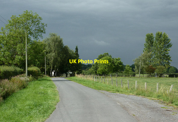 Photo 6"x4" Lane at Hack Green, Cheshire Hack Green c2011