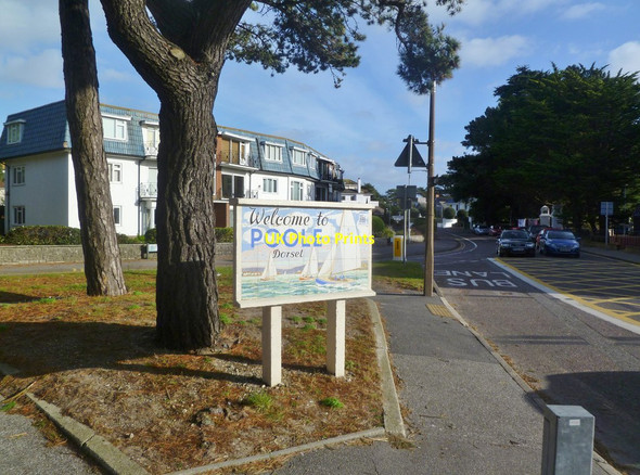 Photo 6"x4" Sandbanks, welcome sign Sandbanks c2012