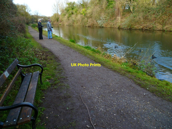 Photo 6"x4" Seat beside the Chichester Canal Chichester c2012