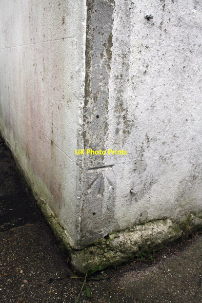 Photo 6"x4" Benchmark on Brackenbury School Fortuneswell c2011