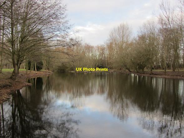Photo 6"x4" Pond at Landwade Landwade c2012