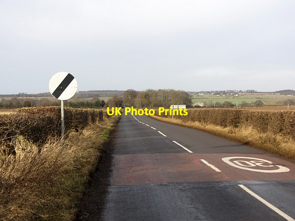 Photo 6"x4" National Speed Limit sign, Saltoun East Saltoun c2012