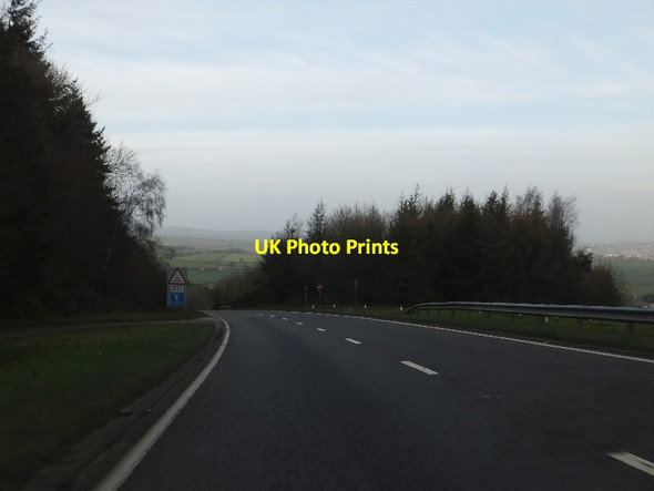 Photo 6"x4" Warning signs on A380 northbound Kenn\/SX9285 c2012