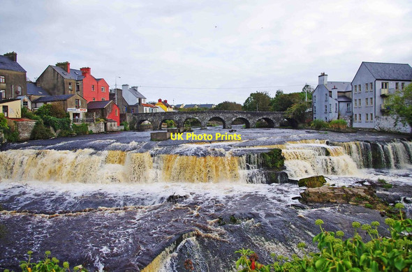 Photo 6"x4" The bridge and the Cascades at Ennistymon Ennistimon c2011