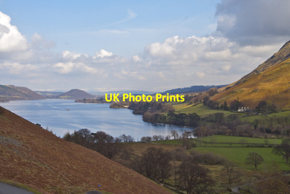 Photo 6"x4" Northern Ullswater from the entrance to Martin Dale Watermillock c2008