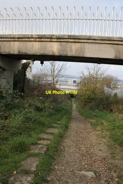 Photo 6"x4" View down disused tramway Fortuneswell c2011