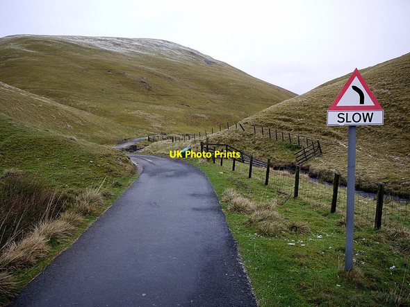 Photo 6"x4" Road south of Rowhope Barrow Burn\/NT8610 c2012