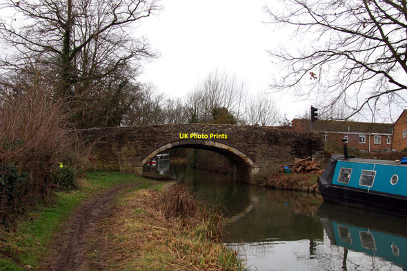 Photo 6"x4" Yarnton Bridge over the Oxford Canal Kidlington c2012