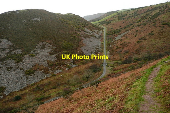 Photo 6"x4" Track from the lighthouse Countisbury c2011