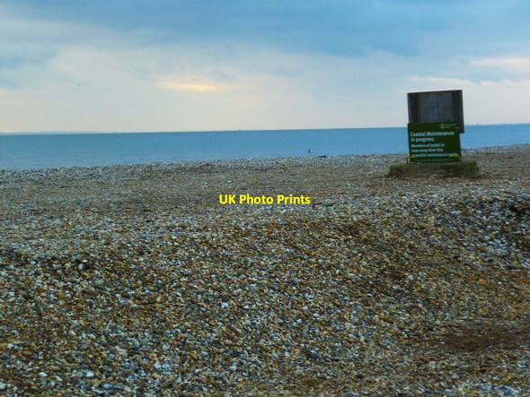 Photo 6"x4" Coastal maintenance in progress Selsey c2012