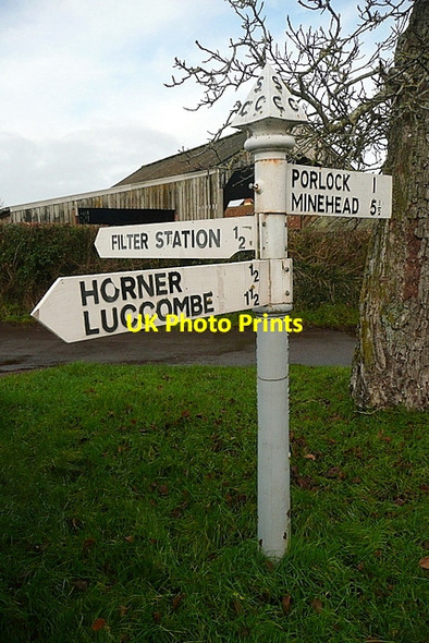 Photo 6"x4" Signpost at West Luccombe West Luccombe c2011
