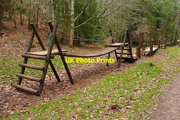 Photo 6"x4" Climbing frame in Hats Wood Cowbridge\/SS9542 c2011