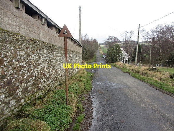 Photo 6"x4" Old road sign, Symington Mains Symington\/NT4348 c2012