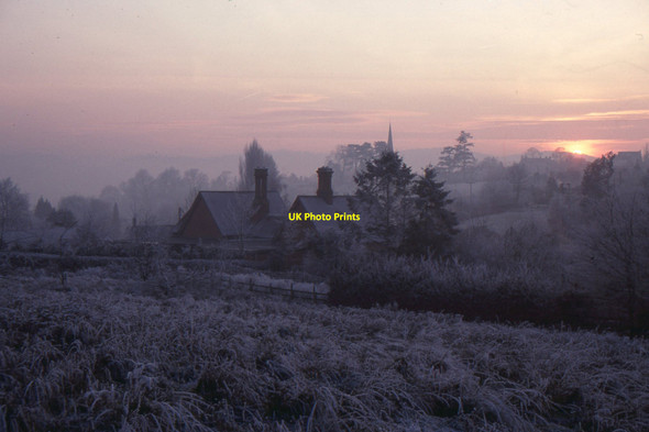 Photo 6"x4" Goodrich: winter sunset Goodrich c1995