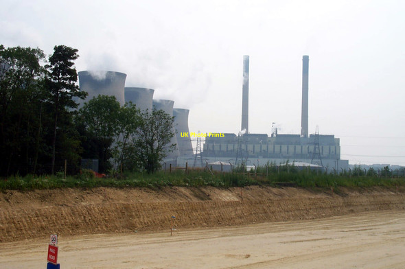 Photo 6"x4" Ferrybridge power station A1M Motorway detour Knottingley c2004