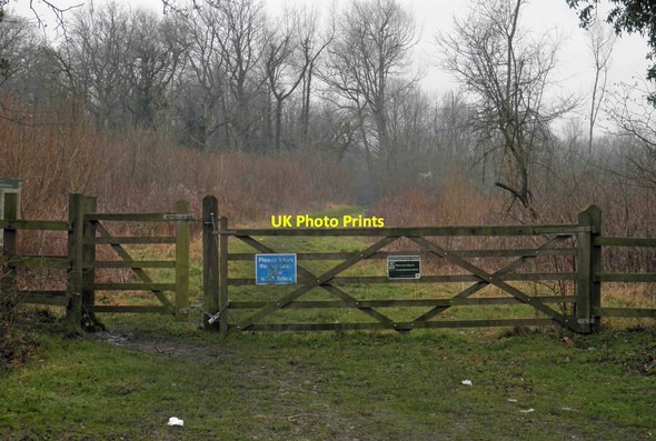Photo 6"x4" Entrance gates to South Moon Ridings nature reserve Chase Hill c2012
