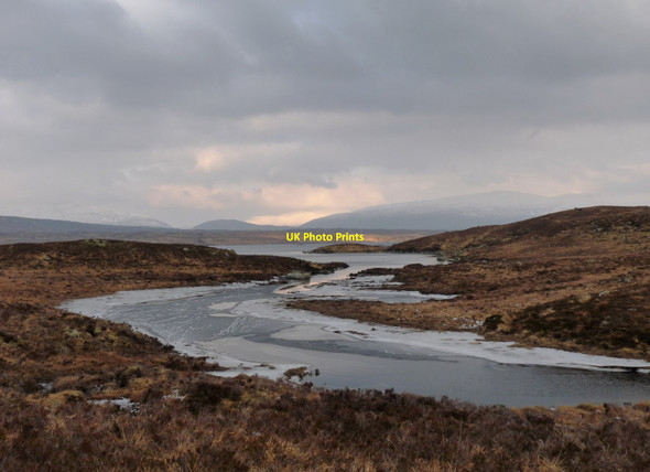 Photo 6"x4" Icy Allt a' Mhadaidh enters Blackwater Allt Coire Dubh-m\u00f2r c2012