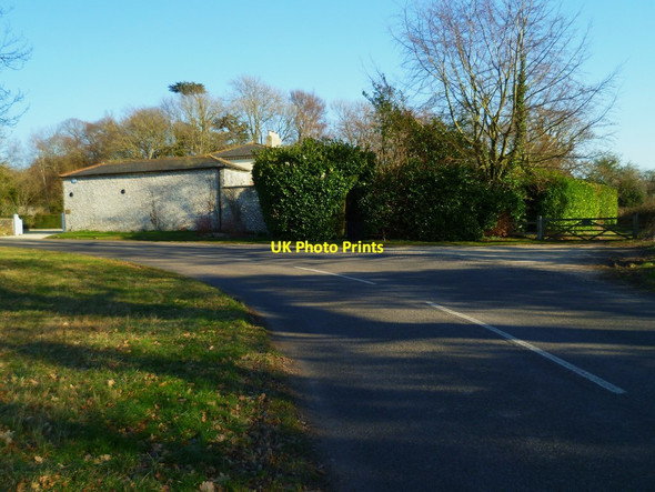 Photo 6"x4" Bend in road by East Lavant Lodge East Lavant c2012