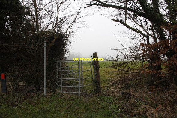 Photo 6"x4" Kissing gate by the sign Didcot c2012