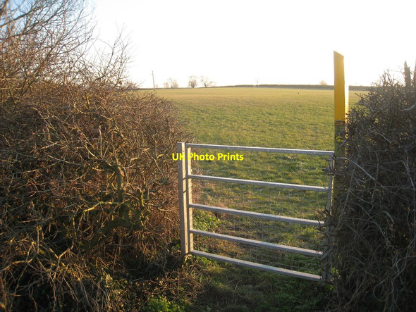 Photo 6"x4" The beginning of the footpath to Waltham Lane Harby\/SK7431 c2012
