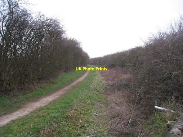 Photo 6"x4" The course of the Grantham Canal Cropwell Bishop c2012