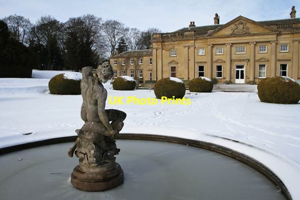 Photo 6"x4" Formal Gardens with Statue, Wortley Hall Wortley\/SK3099 c2012