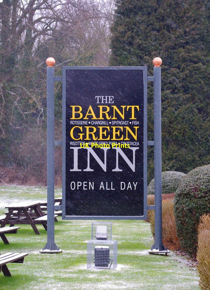 Photo 6"x4" The Barnt Green Inn (2) - sign, 22 Kendal End Road, Barnt Green Kendal End c2012