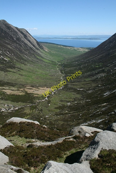 Photo 6"x4" Glen Sannox seen from the Saddle (2) Sannox c2008