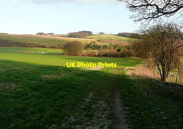Photo 6"x4" Towards Flinthall Farm Sands c2012